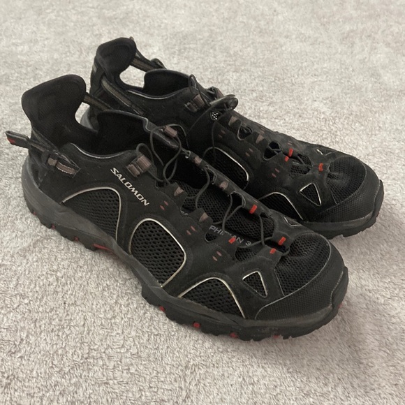 Salomon | Shoes | Salomon Techamphibian 3 Water Shoes Hiking Mesh Black  28478 Mens Size 85 | Poshmark